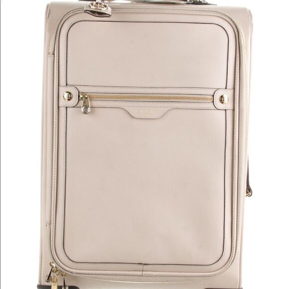 Henri Bendel W. 57th  Roller bag/ Carry on - Cream - Picture 1 of 8